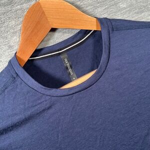Ten Thousand Merino Tech Shirt Mens Small Navy Blue Wool Athletic Training NEW